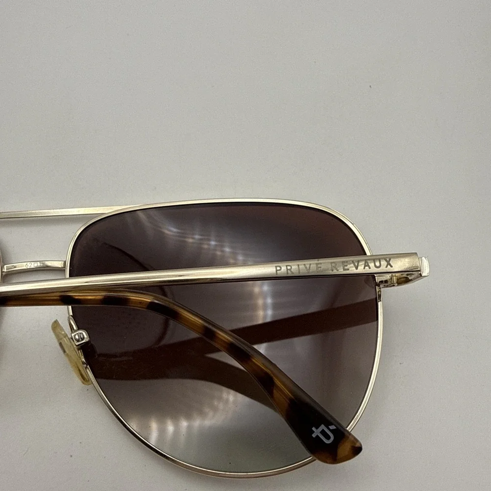 Prive Revaux Stunt Man Rose Gold Aviator Polarized Sunglasses 62-14-140